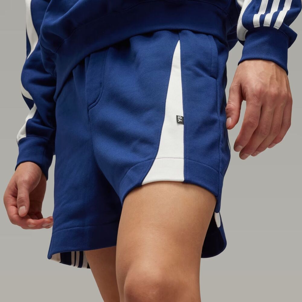 Y-3 Adidas French Terry Shorts cutline Blue JM3229 Men's Medium NEW RARE